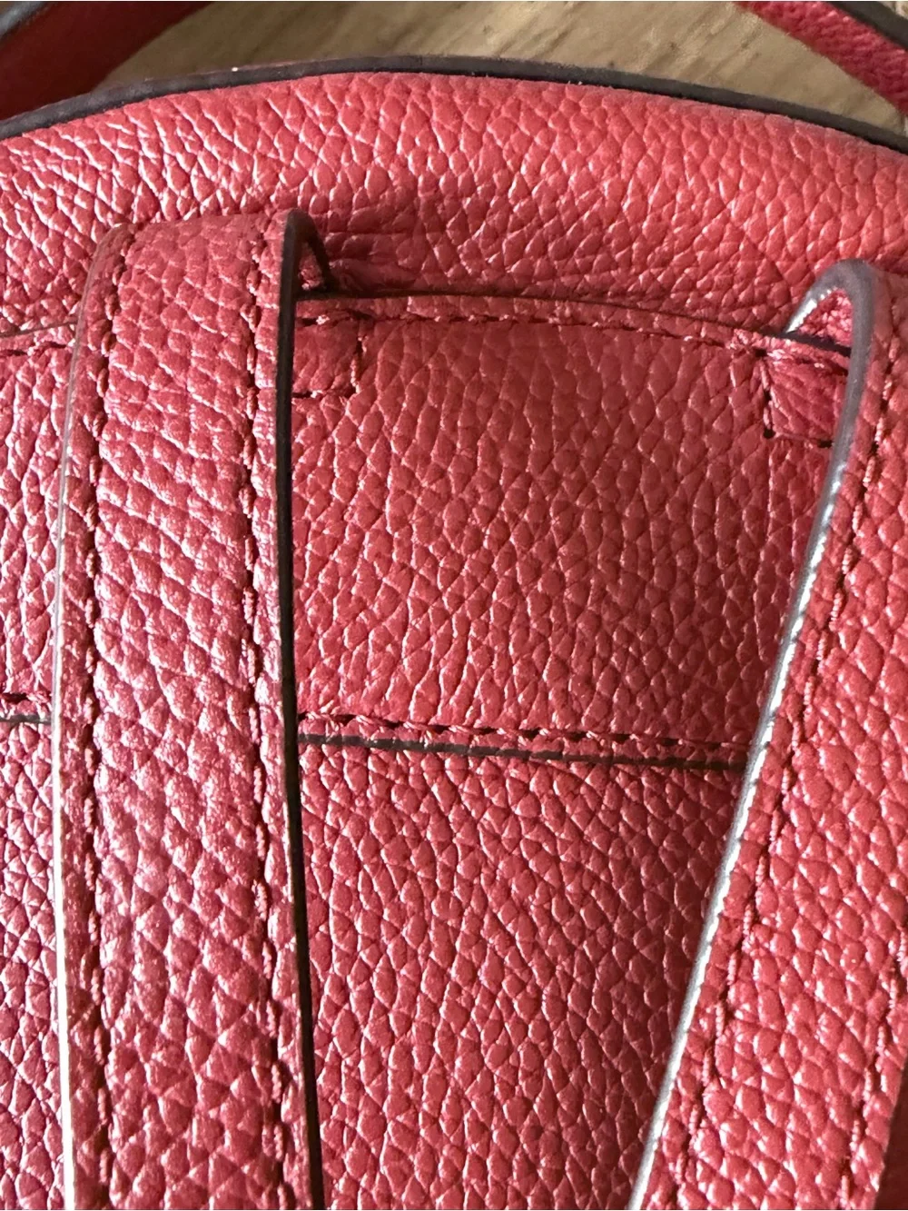 Michael Kors Jessa Red Pebbled Leather Backpack with Gold Hardware like new